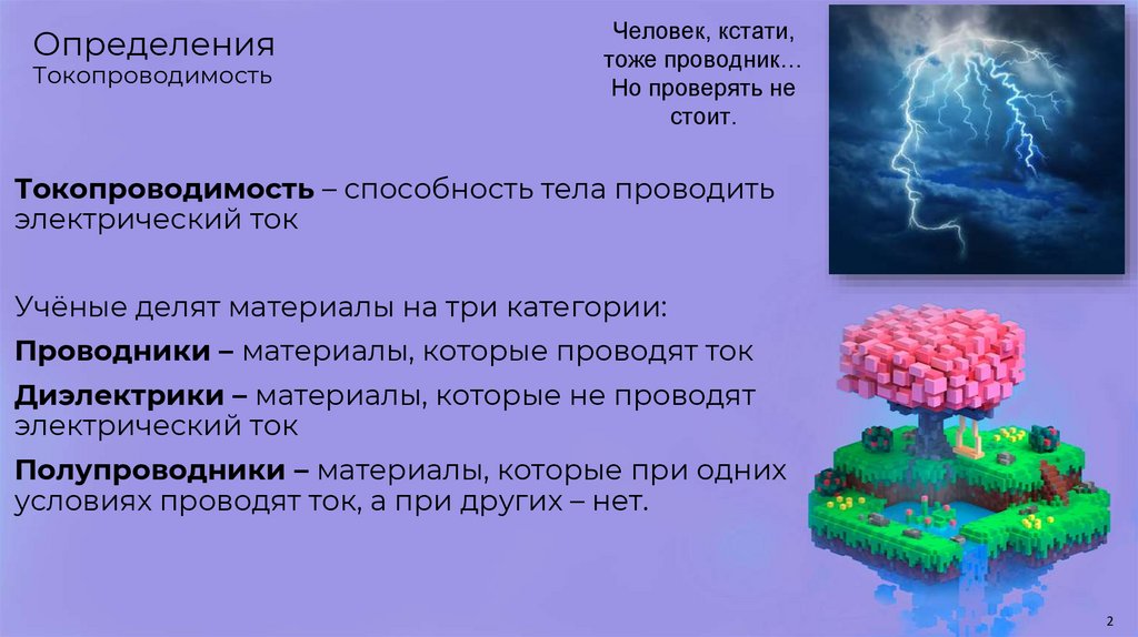 Определения Токопроводимость