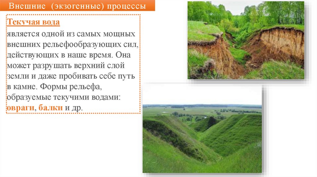 Внешние (экзогенные) процессы