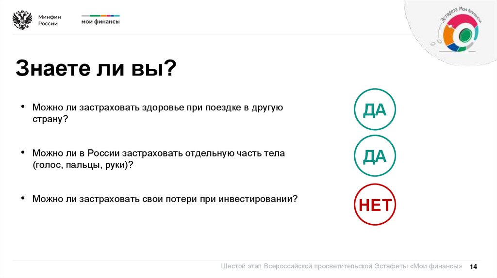 Знаете ли вы?