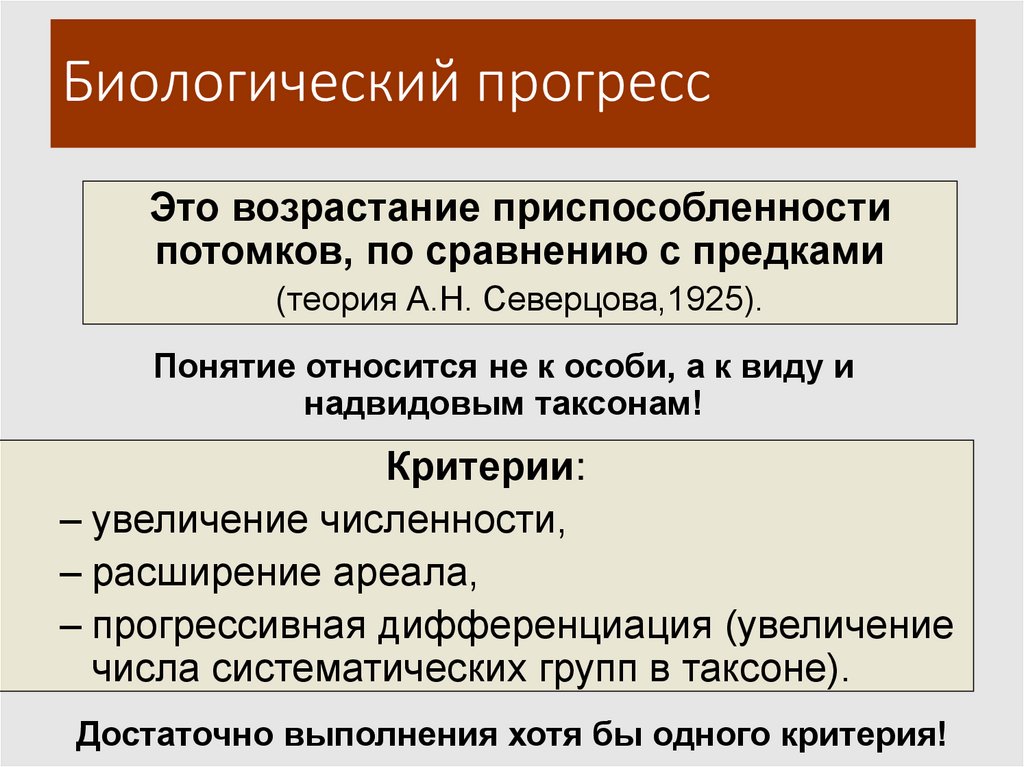 Биологический прогресс