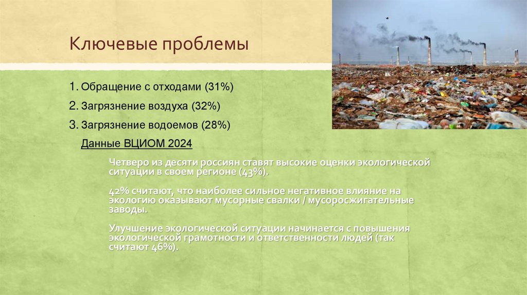 Ключевые проблемы