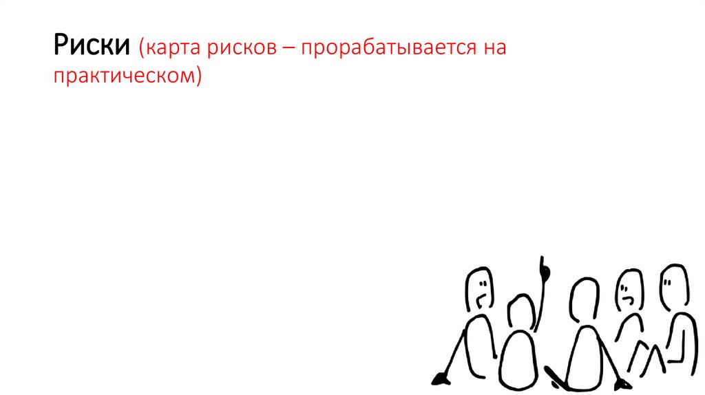 Риски (карта рисков – прорабатывается на практическом)