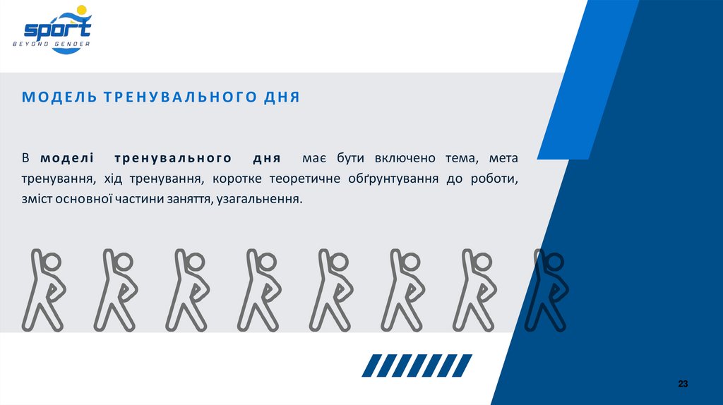 МОДЕЛЬ ТРЕНУВАЛЬНОГО ДНЯ