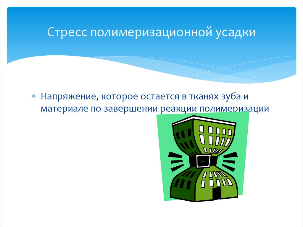 Стресс полимеризационной усадки