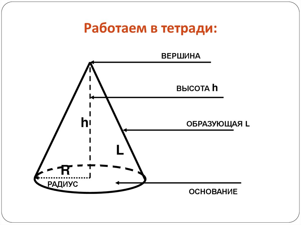 Работаем в тетради: