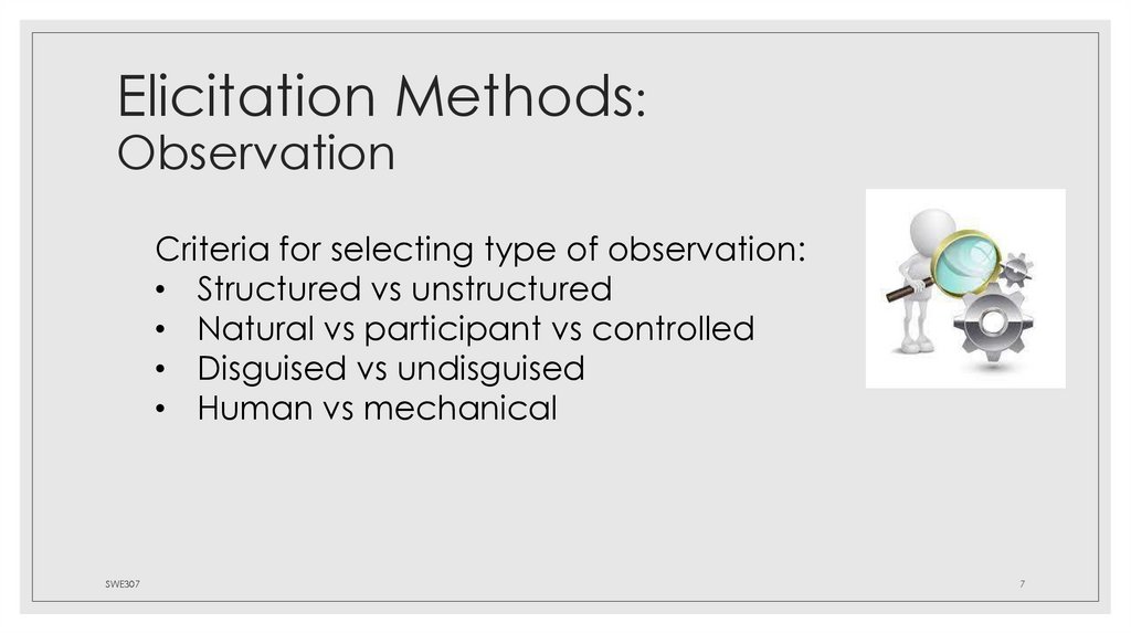 Elicitation Methods: Observation