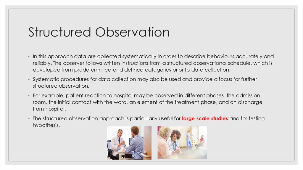 Structured Observation