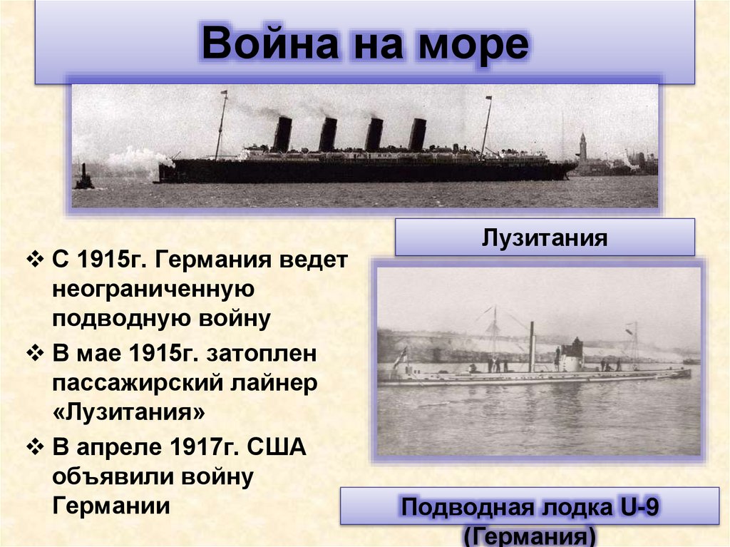 Война на море