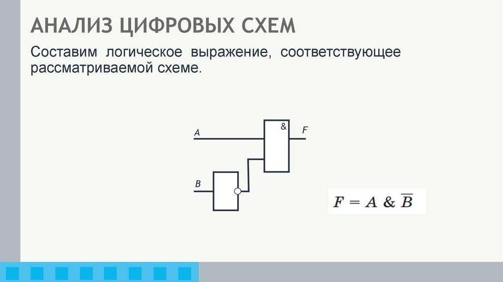 АНАЛИЗ ЦИФРОВЫХ СХЕМ