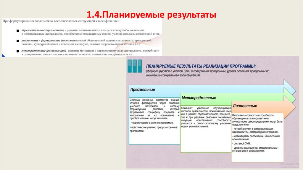 1.4.Планируемые результаты