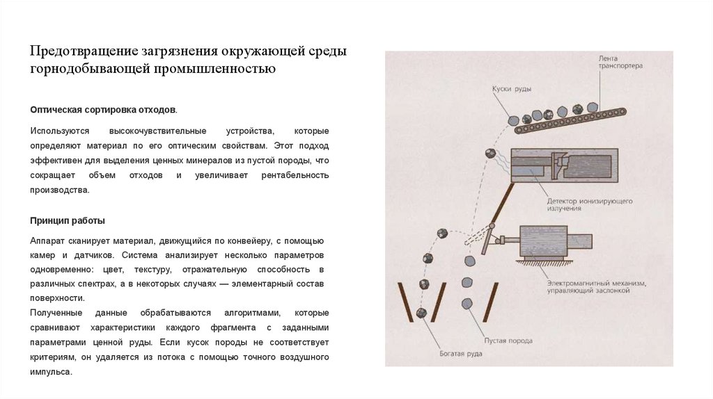 Предотвращение загрязнения окружающей среды горнодобывающей промышленностью