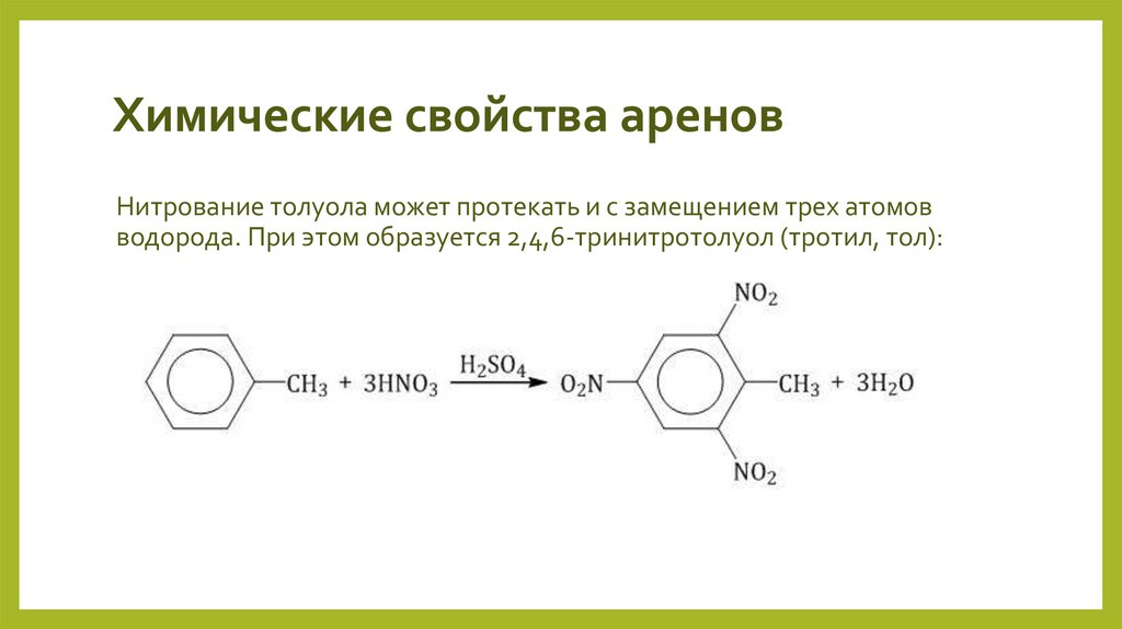Химические свойства аренов