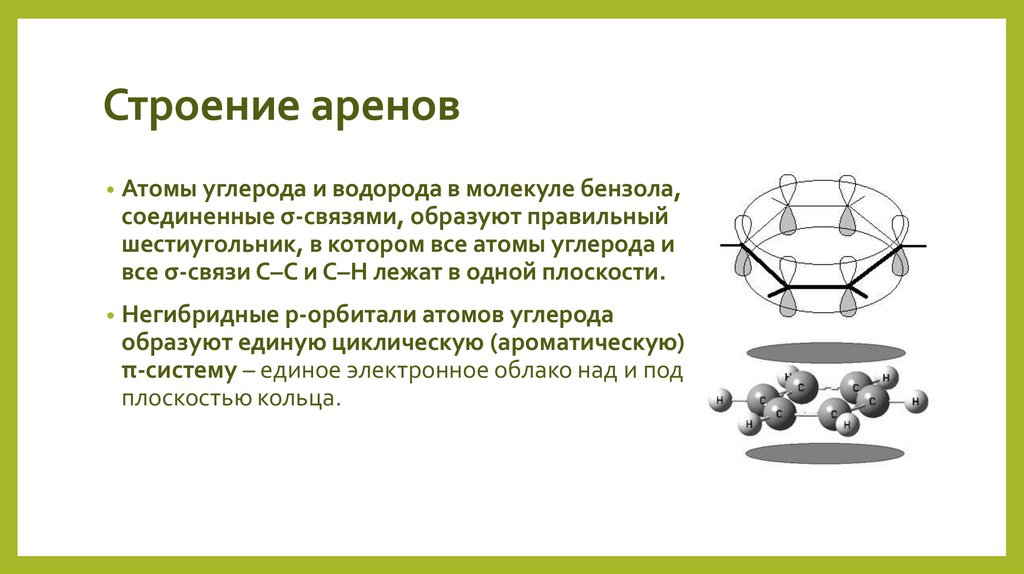 Строение аренов