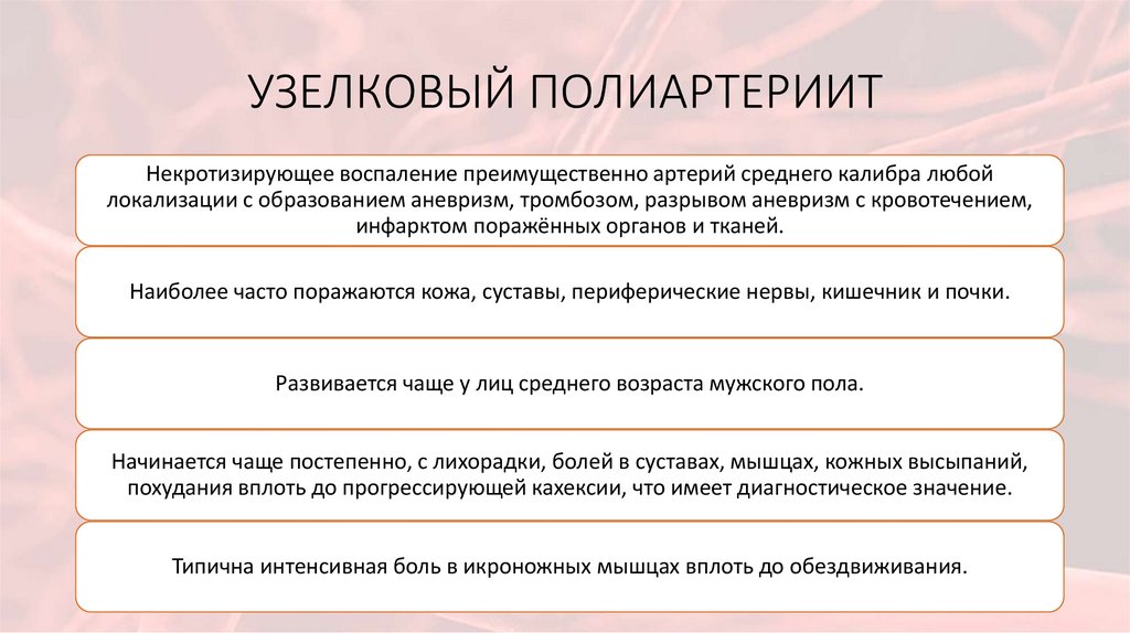 УЗЕЛКОВЫЙ ПОЛИАРТЕРИИТ