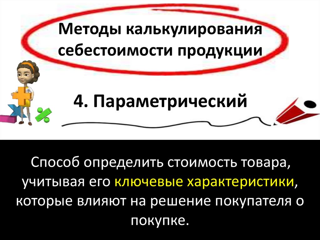 Методы калькулирования себестоимости продукции