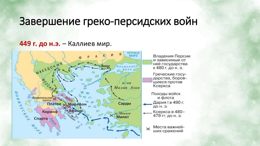 Завершение греко-персидских войн