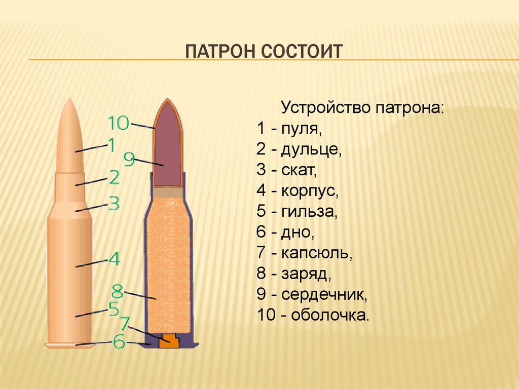 Патрон состоит