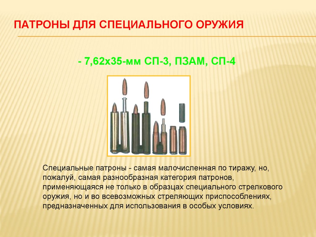 Патроны для специального оружия