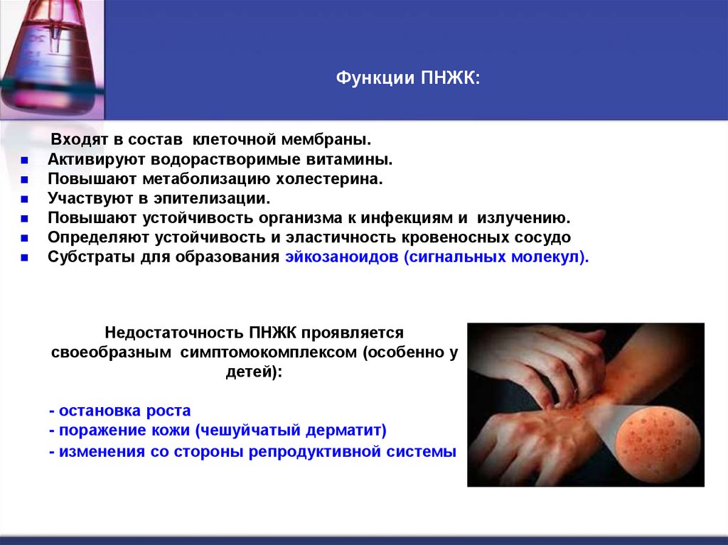 Функции ПНЖК: