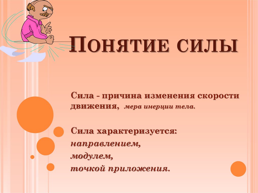 Понятие силы