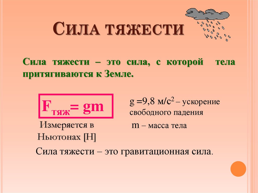 Сила тяжести