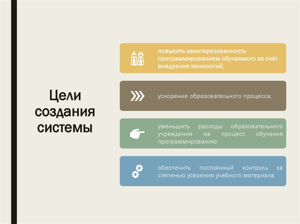 Цели создания системы