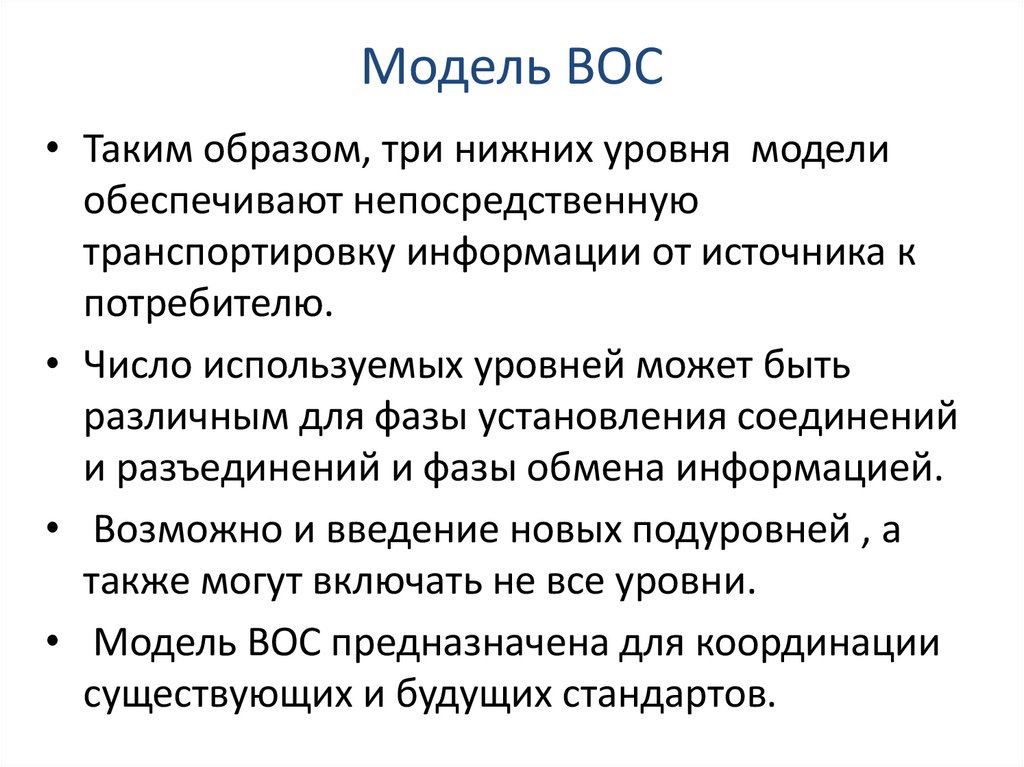 Модель ВОС