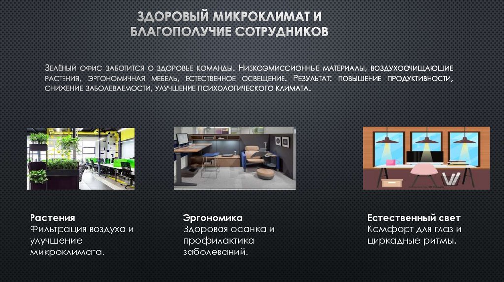 Здоровый микроклимат и благополучие сотрудников