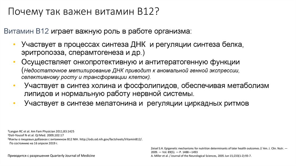 Почему так важен витамин B12?