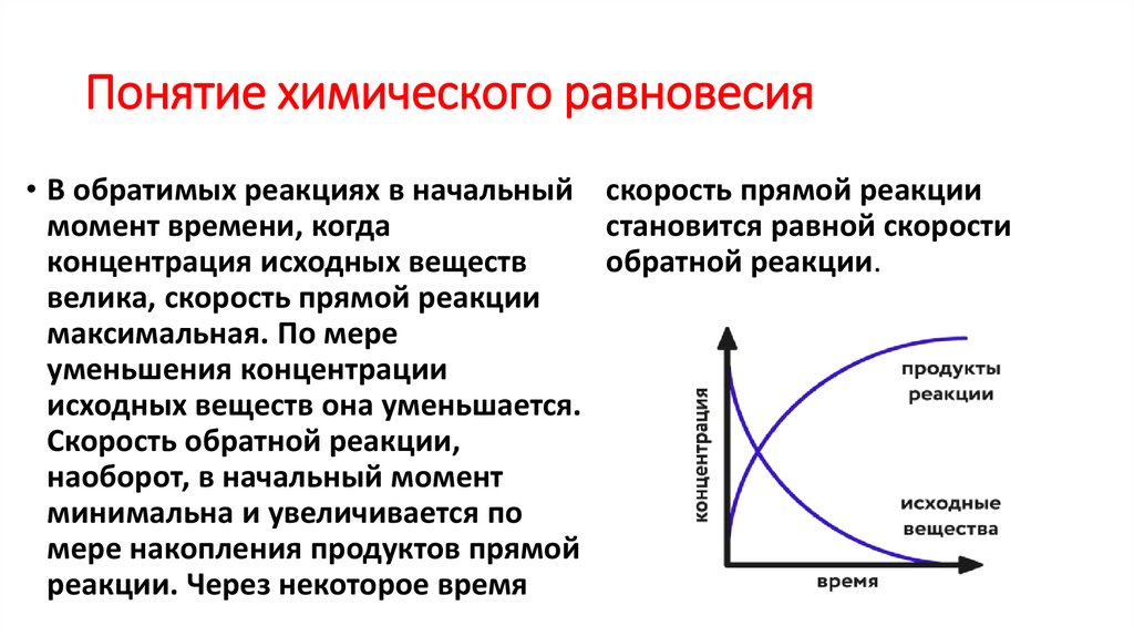 Понятие химического равновесия