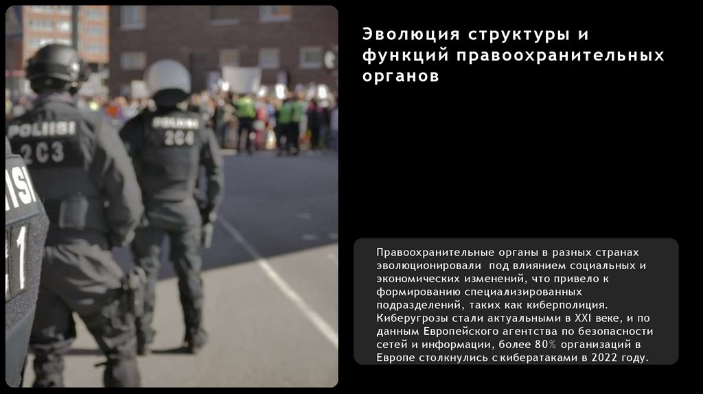 Эволюция структуры и функций правоохранительных органов