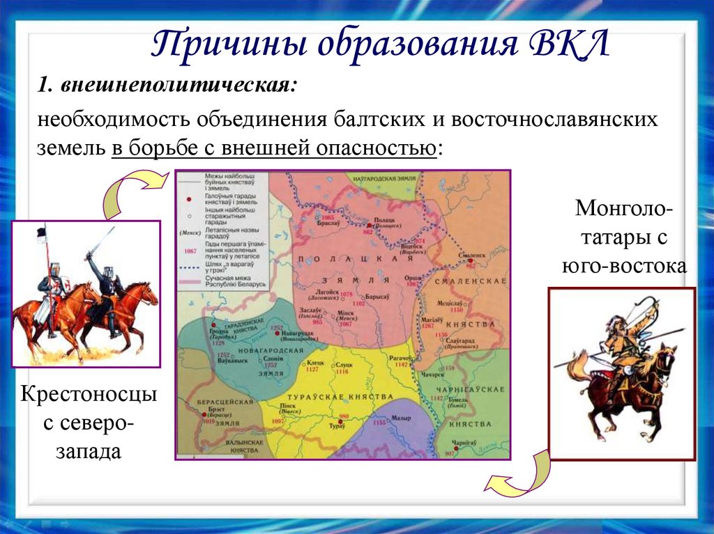 Причины образования ВКЛ