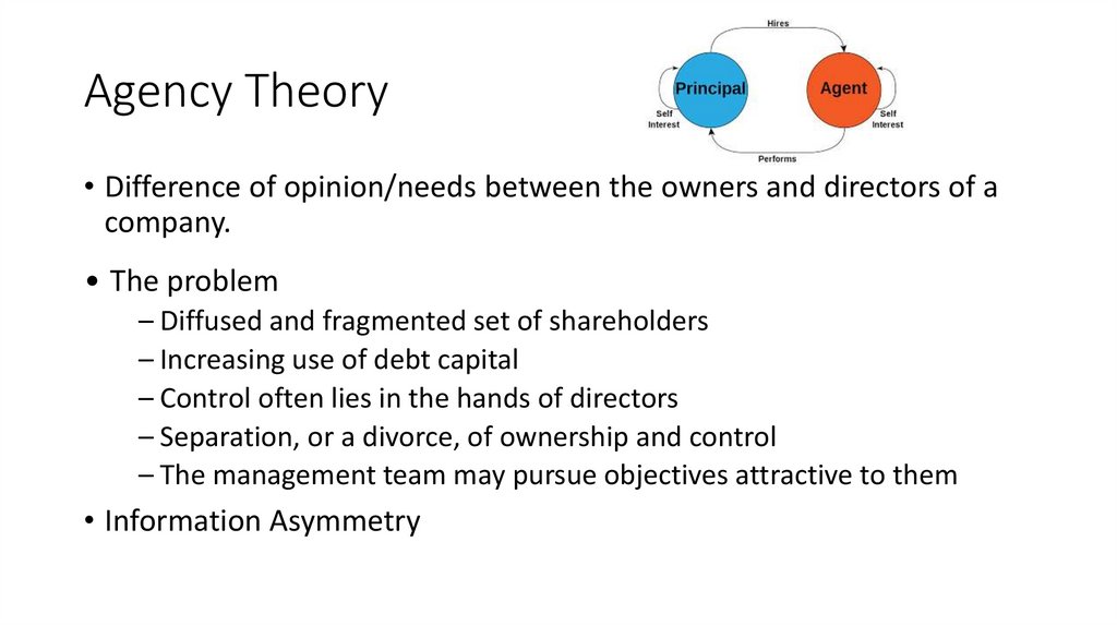 Agency Theory