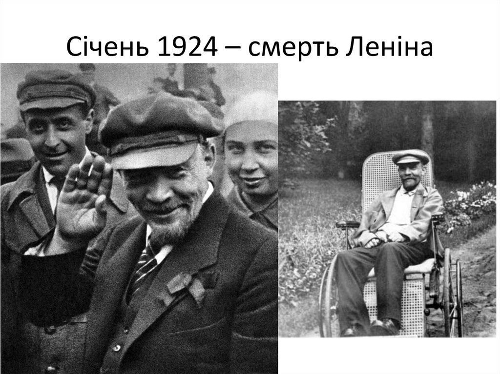 Січень 1924 – смерть Леніна