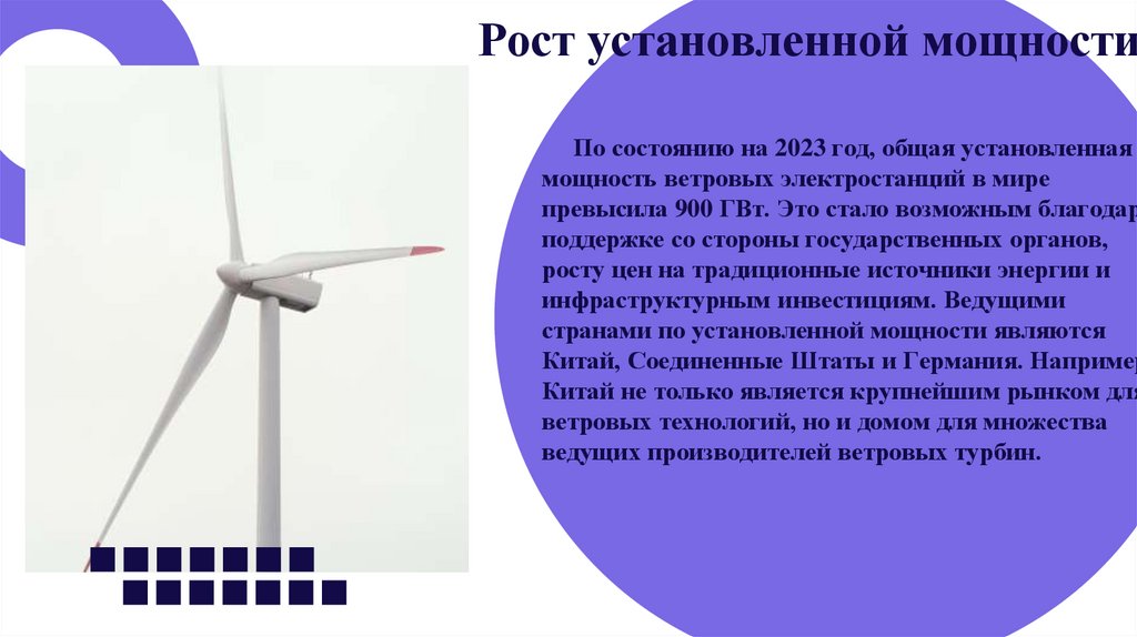 Рост установленной мощности