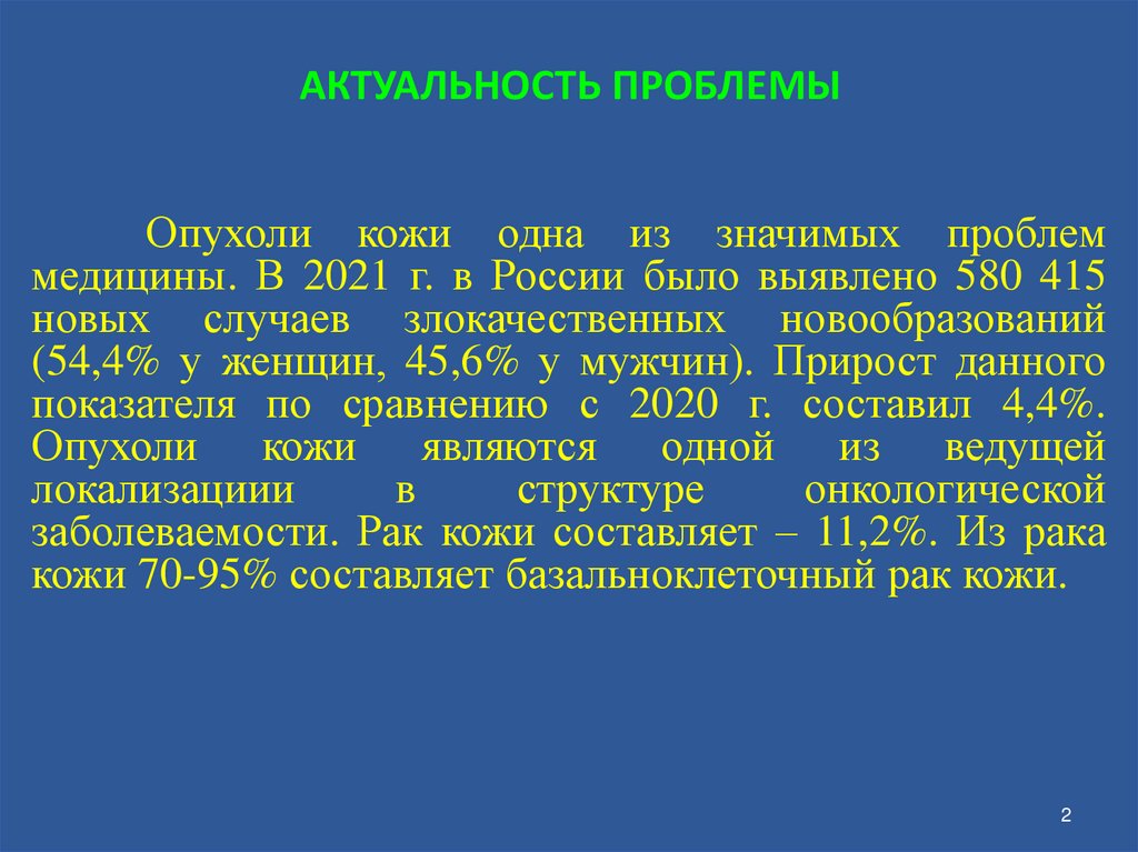 АКТУАЛЬНОСТЬ ПРОБЛЕМЫ