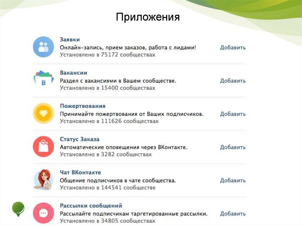 Приложения