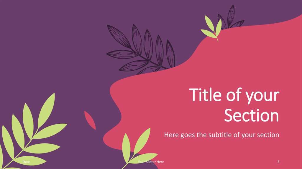 Title of your Section