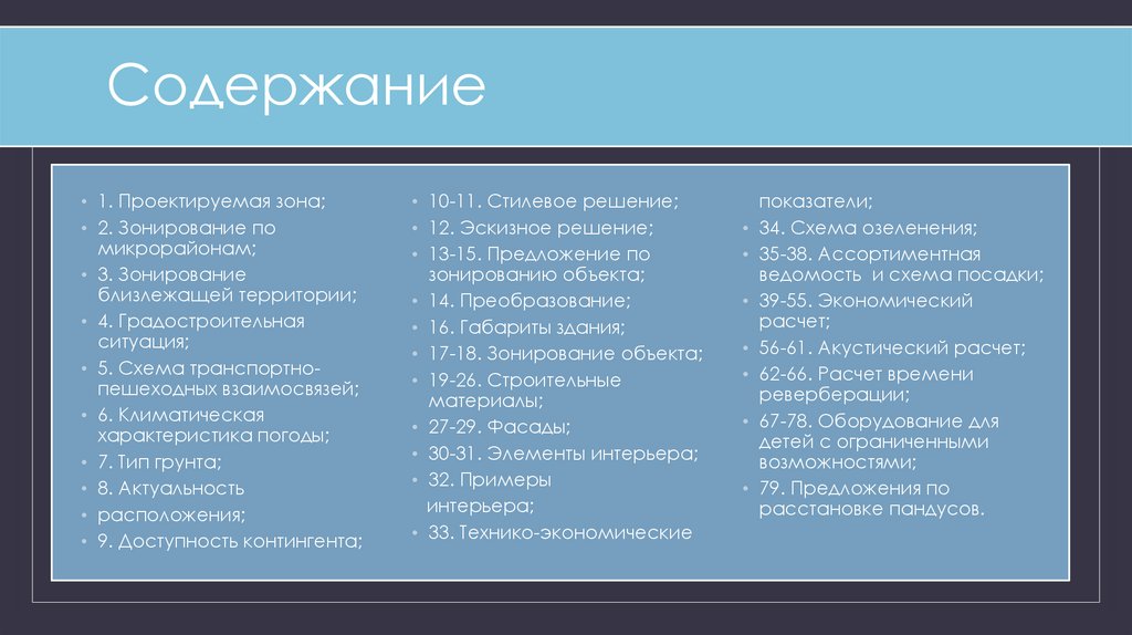 Содержание