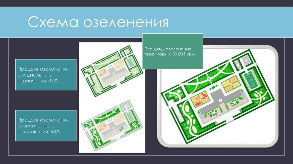 Схема озеленения