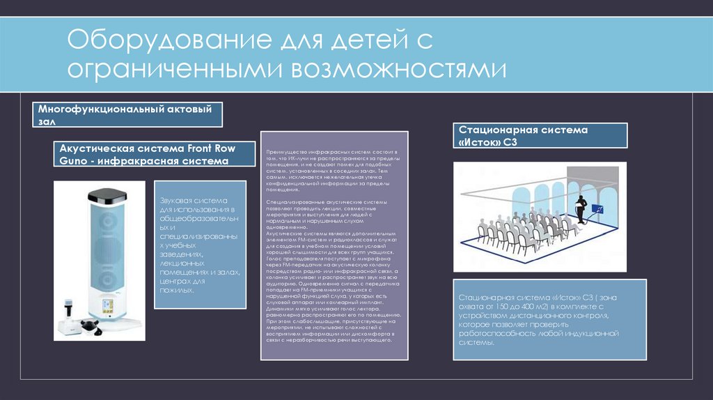Оборудование для детей с ограниченными возможностями