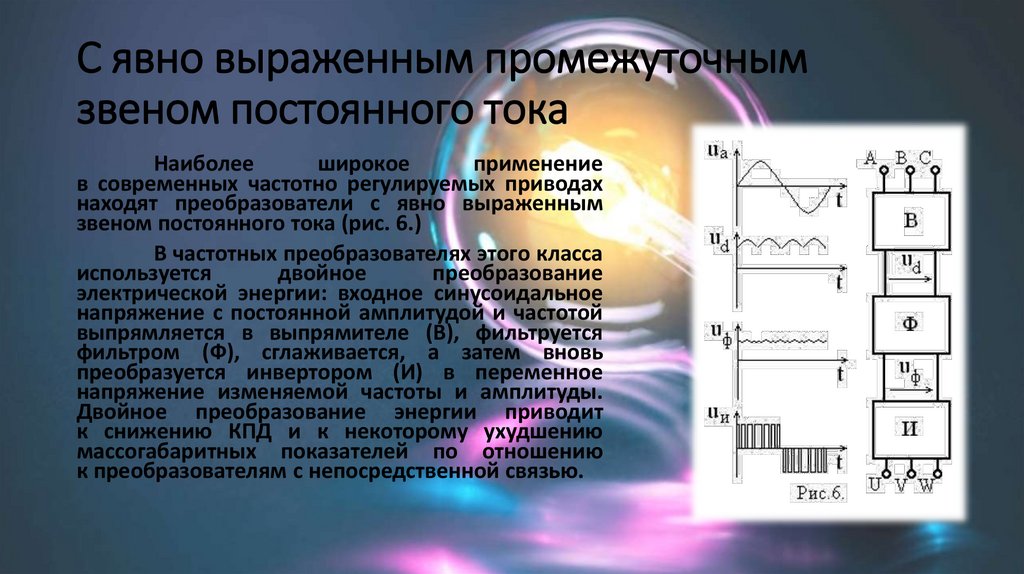 С явно выраженным промежуточным звеном постоянного тока
