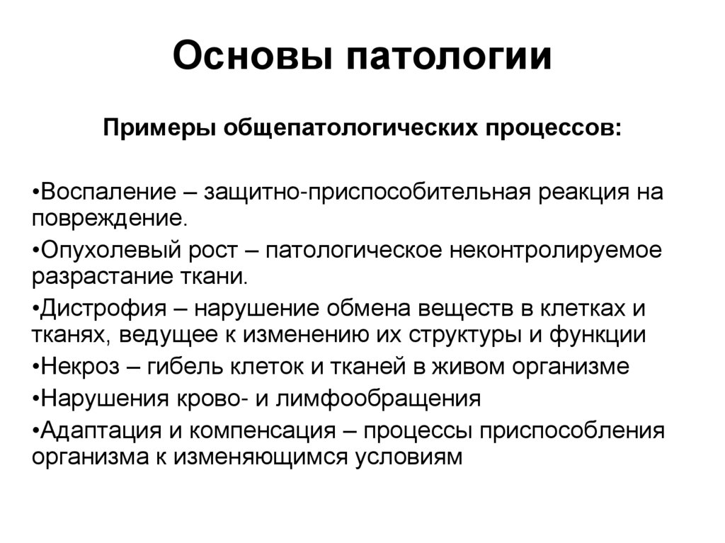Основы патологии