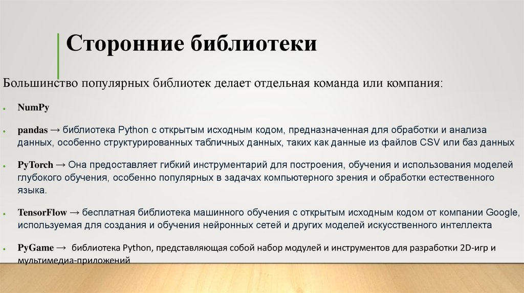 Сторонние библиотеки