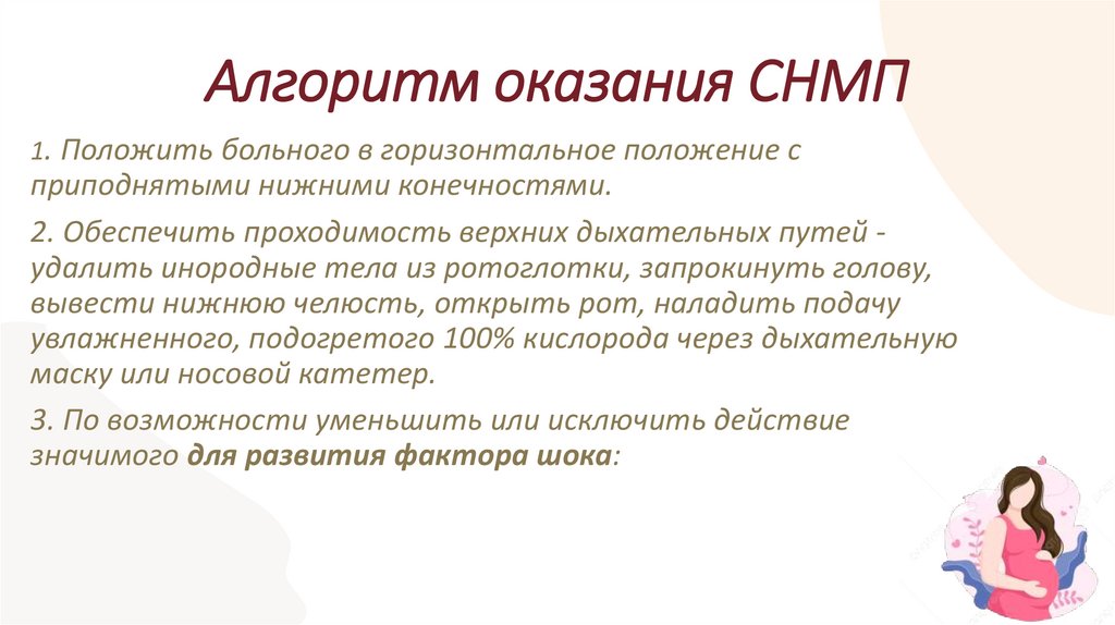 Алгоритм оказания СНМП