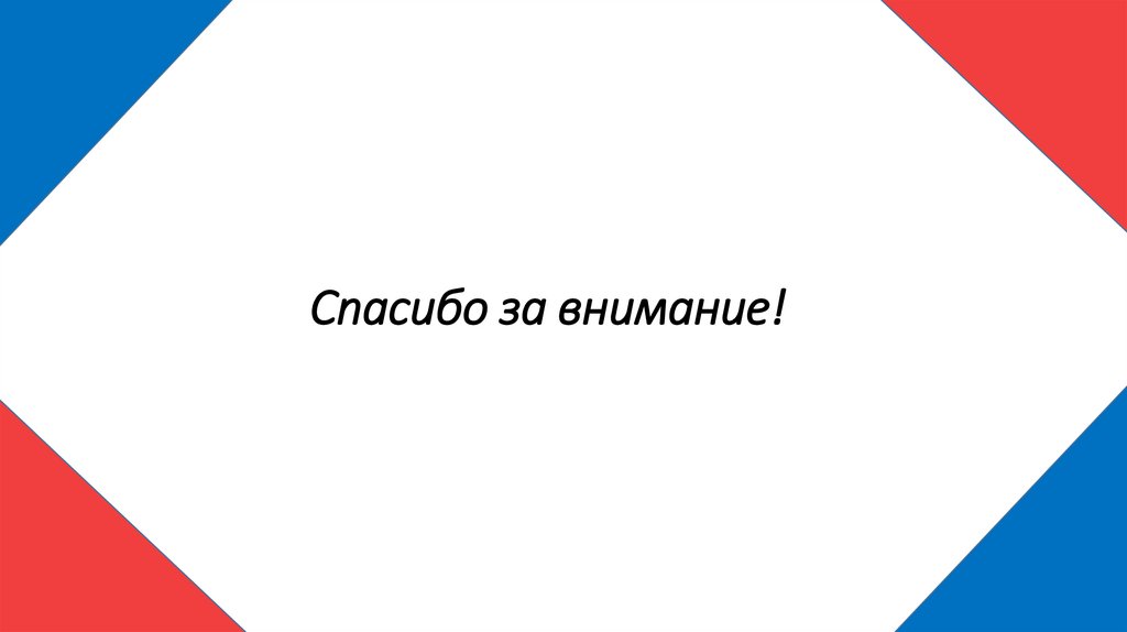 Спасибо за внимание!