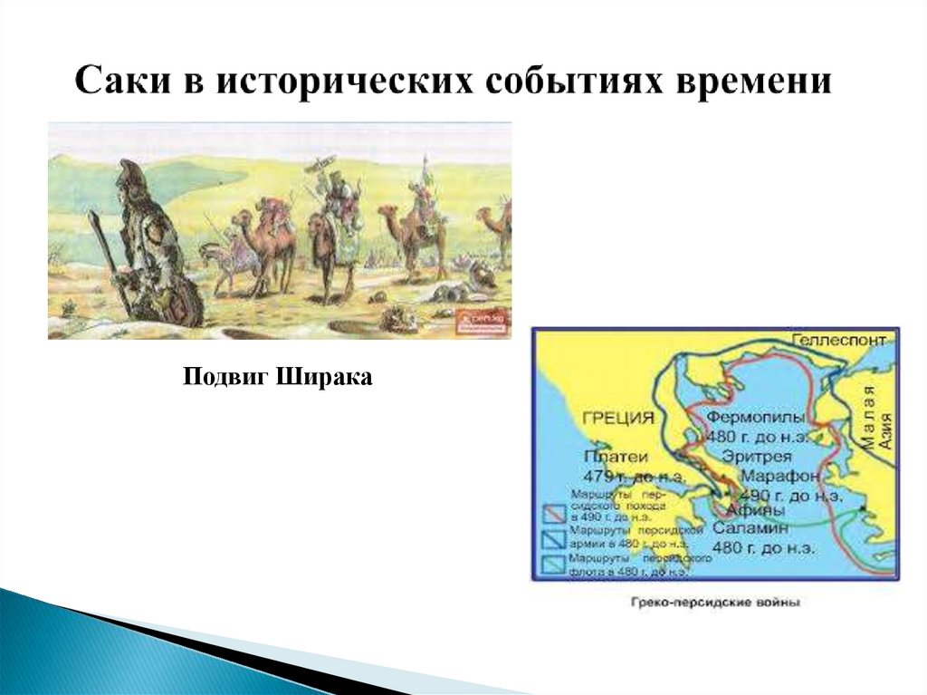 Саки в исторических событиях времени