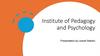 Institute of Pedagogy and Psychology