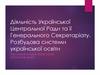 Діяльність Української Центральної Ради та її Генерального Секретаріату. Розбудова системи української освіти