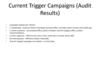 Current Trigger Campaigns (Audit Results)